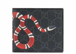 GUCCI GG SUPREME SNAKE NEGRA