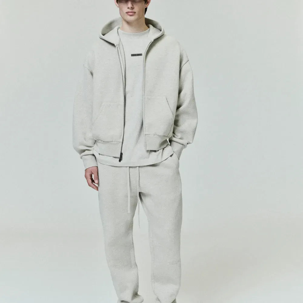 ESSENTIALS FOG LIGHT GREY/SS2025 (ZIPPER)