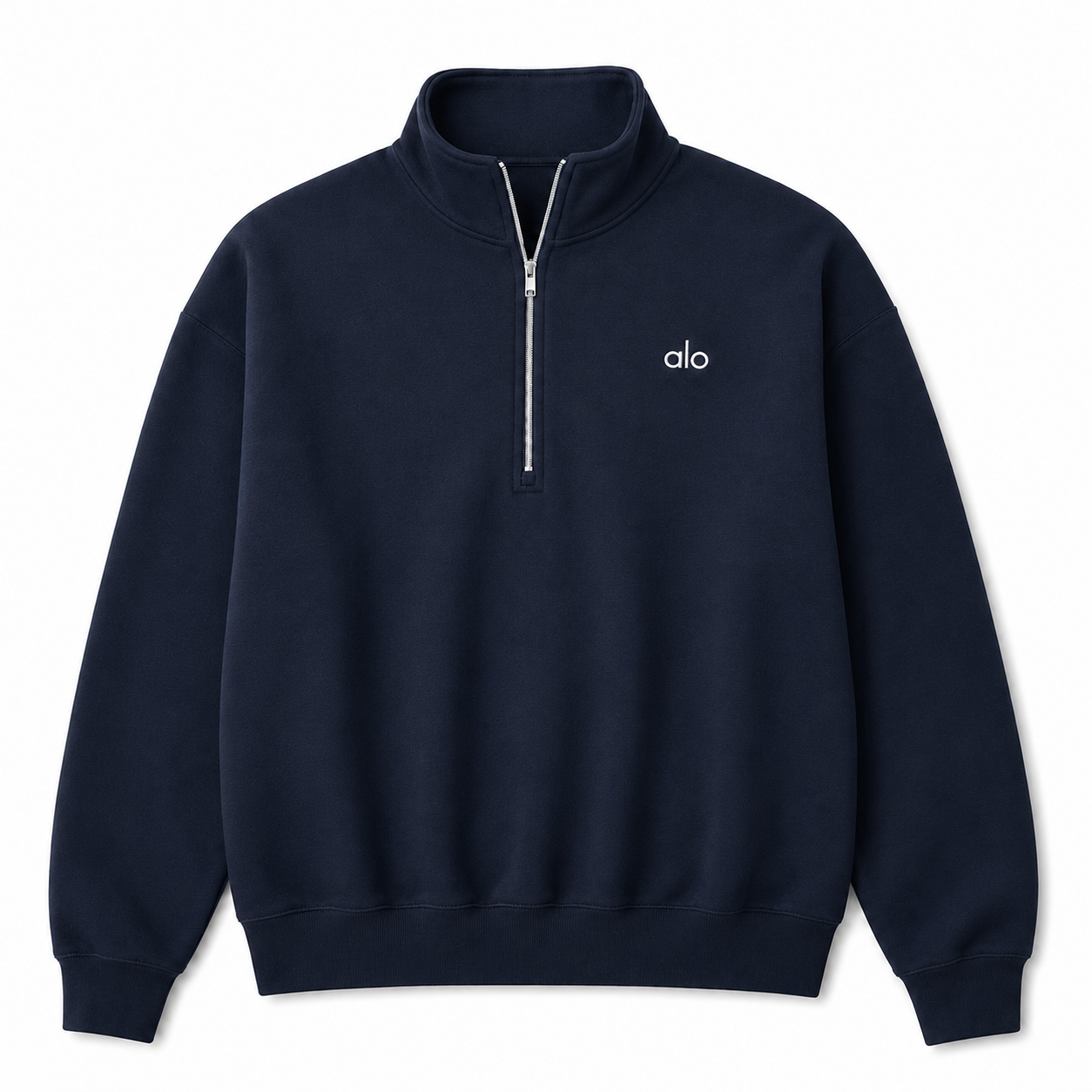 ALO 1/4 Zip Pullover Azul Marino