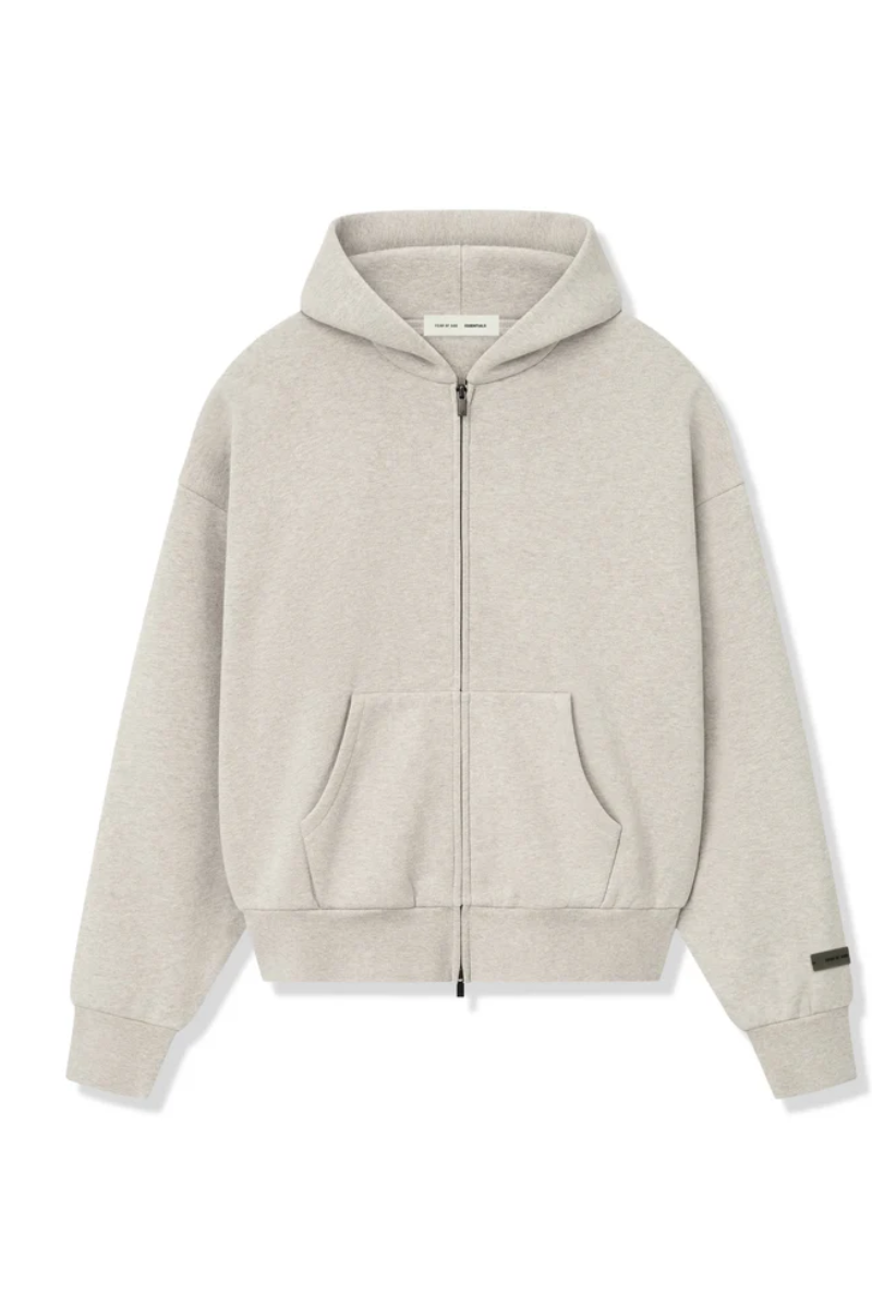 ESSENTIALS FOG LIGHT GREY/SS2025 (ZIPPER)