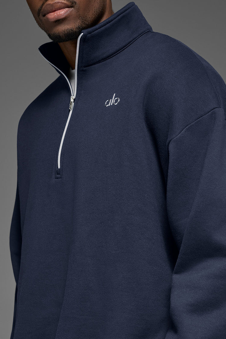 ALO 1/4 Zip Pullover Azul Marino